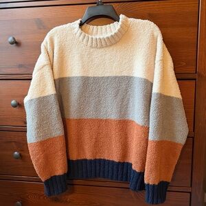 T&S Plush Colorblock Sweater